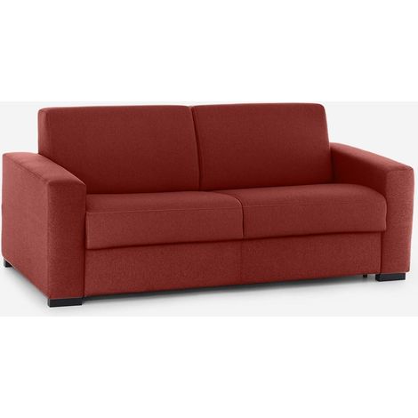 Canapé-lit 2 places convertible imperméable déhoussable Bormio 140 - Rouge