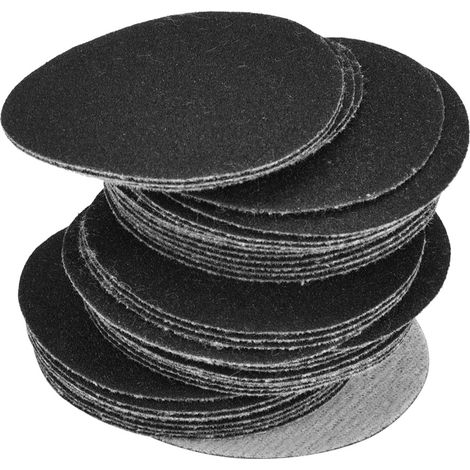 Ortviai Disques abrasifs autocollants 50 mm (2 pouces) – 50 unités, grain 180, usage humide/sec, pour bois/métal/plastique (1/5)