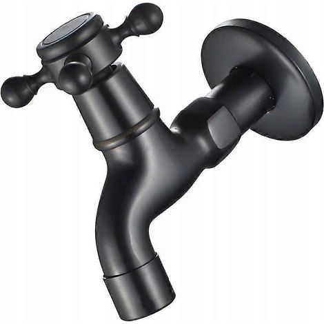 Robinet de cuisine mural Gaa9978b Noir-WELLNGS