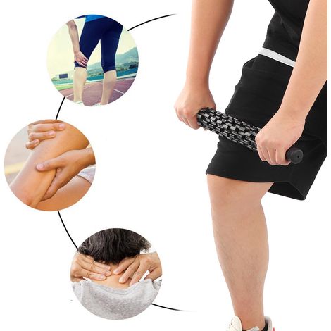 Rouleau de Massage Sportif pour Détente Musculaire - Bâton de Récupération Active et Fascia