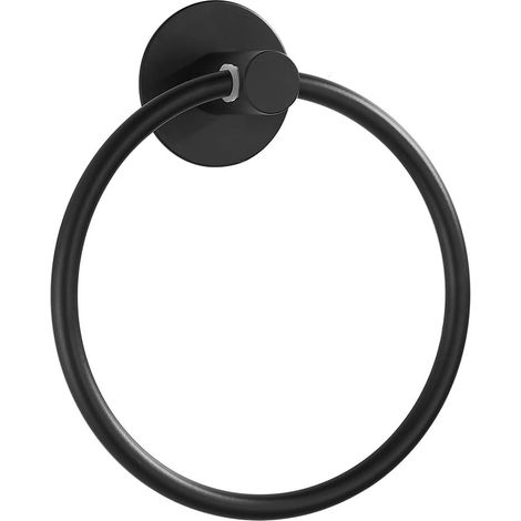 Porte-serviette Adhésif Acier Inoxydable 304 Pour Salle De Bain Cuisine - Charge Max 10 Kg - Surface Lisse Ou Rugueuse - 1 Pièce (1/5)