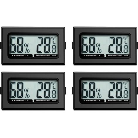 Thermomètre numérique pour intérieur et bureau, cuisine, incubateur et serre - hygromètre mini intérieur (1/5)