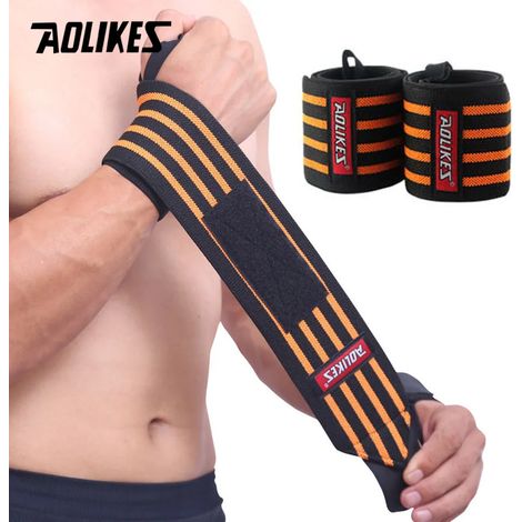 (A, Orange) Bracelet, haltérophilie et entraînement physique, équipement de protection sportive (1/5)