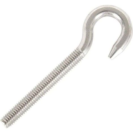 Ganci a vite M5 304, bulloni a gancio in acciaio inox, ganci di apertura, ganci a ventosa, ganci di ancoraggio, bulloni a vite, confezione da 10