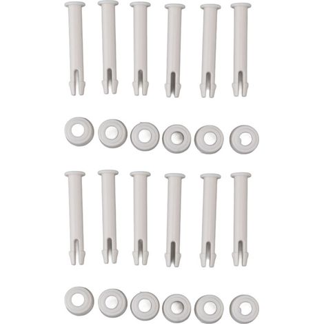 Kit de 12 attaches pour piscine INTEX 28270/28272 - Broches, clous et boulons PVC 6cm (1/5)