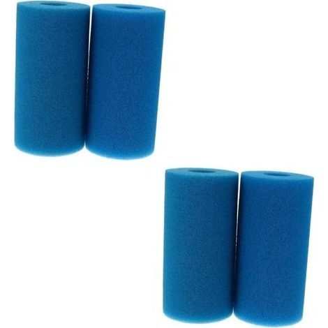 Set mit 4 Filterschwämmen Typ A, Schaumstofffilter für Whirlpools, Schaumstoff-Poolfilter, Schaumstofffilterkartuschen, wiederverwendbar und waschbar, für Whirlpools und Schwimmbäder (1/5)