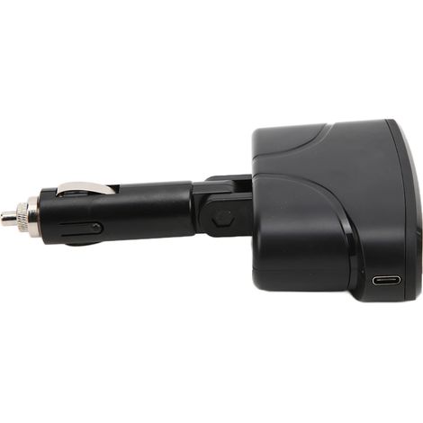 Chargeur de voiture 110 W multifonctionnel 2 en 1 haute puissance, double charge rapide QC3.0, DC 12 V/24 V pour iOS 11/12/11 Pro/X/8/7 (1/5)