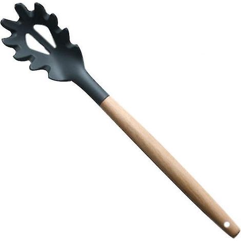 1 cuillère à spaghetti à manche en bois