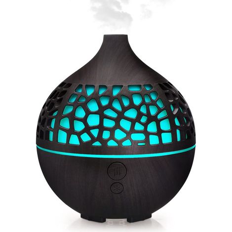 Diffuseur d'huiles Essentielles 180ML, Humidificateur Diffuseur Parfumé Aromathérapie Ultrasons USB avec 7 Lumières Couleur LED (1/5)