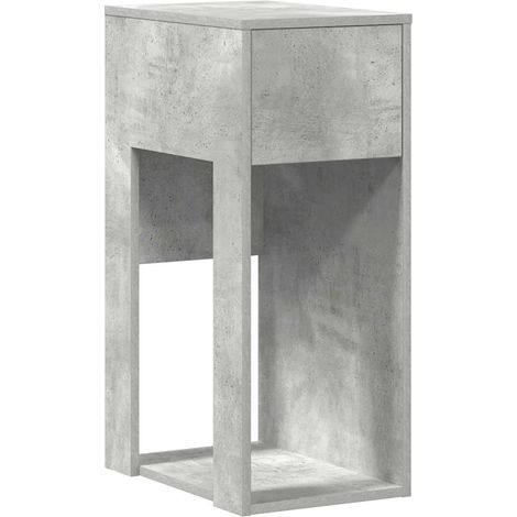 Maison Exclusive - Torre de ordenador con cajón gris cemento 30x4