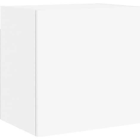 Mobile TV multimediale scaffale TV credenza TV sala da pranzo soggiorno camera da letto montaggio a parete 405 x 30 x 40 cm legno ingegnerizzato bianco 020027780