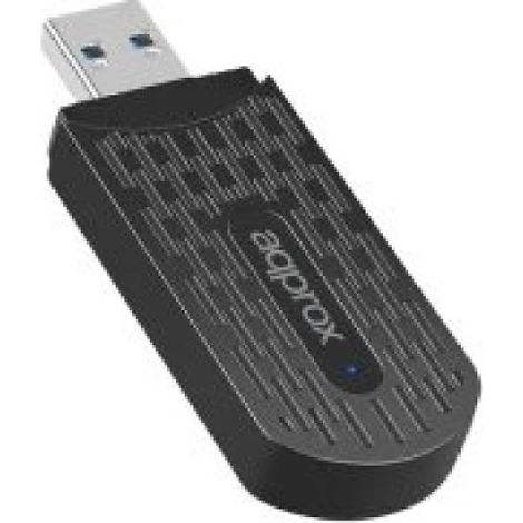 Usb wifi 6 approx appusb1800v2 1800 mbps 1201mbps en 5 ghz negro (1/3)