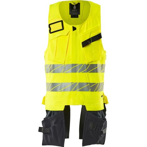 Mascot Werkzeugweste, ULTIMATE STRETCH Werkzeugweste Gr. 2XL, hi-vis gelb/schwarzblau (1/4)