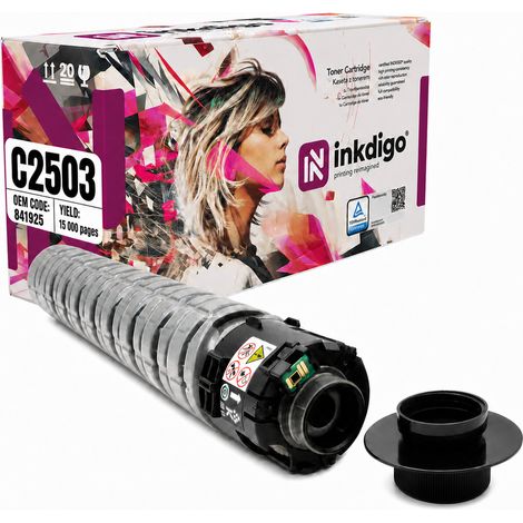 Toner Inkdigo 841925 compatibile con Ricoh Aficio MPC2003SP MPC2004 MPC2004 certificato TÜV (1/5)