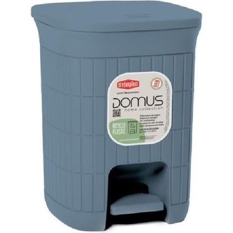 PATTUMIERA A PEDALE 'DOMUS' smoky blue - STEFANPLAST
