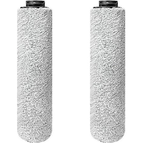 Brosse à rouleau de rechange pour aspirateur à main, 2 pièces, brosse à rouleau pour nettoyeur de sol à vapeur humide et sec, accessoire de pièces (1/5)