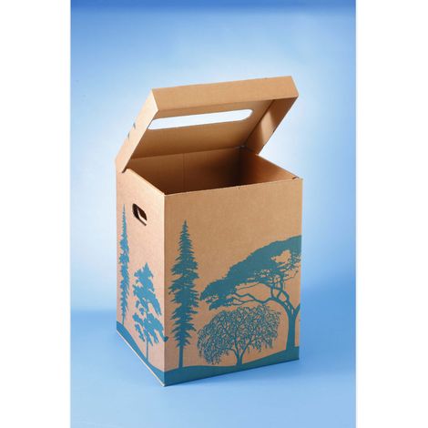 Corbeille à papier 36 L style végétal - MOTTEZ - B961VRCY