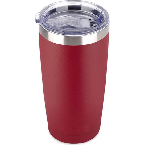 Tumbler Acier Inoxydable - Isolation Vide Double Paroi - Pour Boissons Chaudes Et Froides - Capacité 600 ml - Noir - Lot De 2 (1/5)