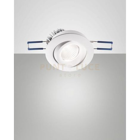 SIGMA SYSTEM INCASSO BIANCO TONDO ORIENTABILE A LED 7W 3000K 800LM IP40
