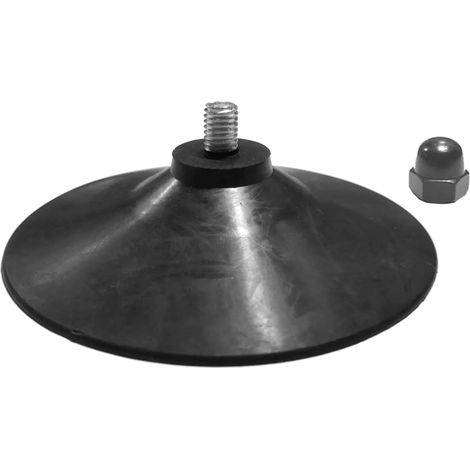 Diamètre 10 cm Fort Ventouse à vis M8 en Caoutchouc Noir Solide, Ventouse de Sol de pour Sac de Sable de Boxe Vertical,4 PCS (M8-10CM-CAPNUT)