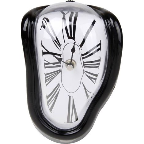 Horloge Murale Enfants Ours Blanc Décoratif Silencieux sans Coutil Actionné pour Cuisine Salon Chambre Chambre Enfant (Noir, 18 cm ) (1/4)