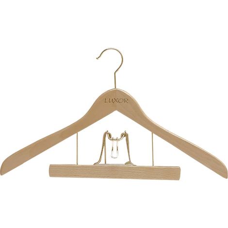 Perchero Curvado Combinado de Madera Natural Luxor Teniente 45cm - Mondex