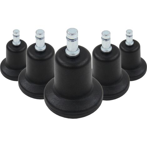 5x Bodengleiter STAND klein No. 11 Stift 11 mm / 50 mm Standfüße (5er Pack) hjh OFFICE (1/4)