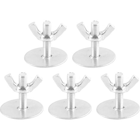 Lot de 5 vis en Acier Inoxydable pour Le Montage des Barres de siège, 5 pièces de perchoir à Oiseaux, pour Accessoires de Suspension de Cage à Oiseaux pour perroquets (1/5)