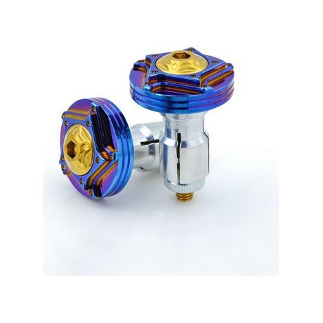 Motorcycle modifications: titanium handlebar ends, universal decorative accessories for aluminum alloy handlebar ends (1/2)