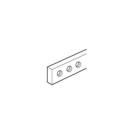 Barre cuivre à trous taraudés 12x4mm 160A admissibles longueur 990mm (037389) (1/2)