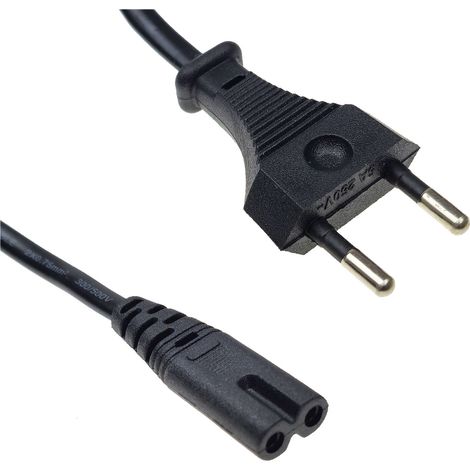 Netzkabel 230 V  C7  gerade  0,3 m