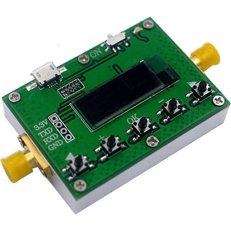 Module RF avec atténuateur numérique 6 GHz, pas de 0,25 dB et affichage OLED (1/5)