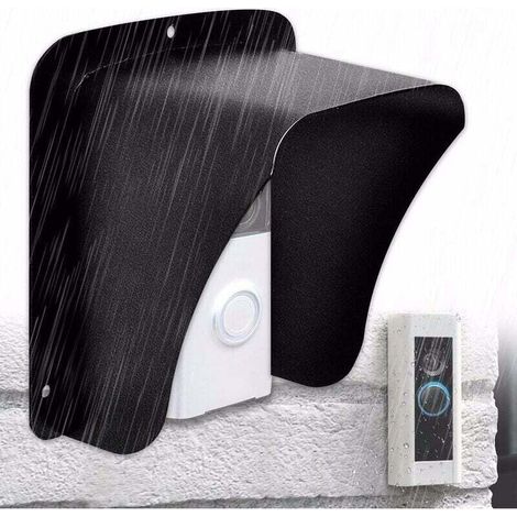 Cubierta metálica impermeable para timbre con cámara de video y botón de timbre, compatible con sistemas de timbre inalámbricos - KZQ