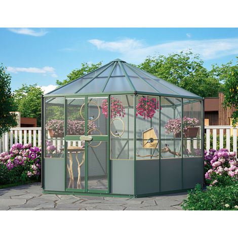 Vitavia Gewächshaus-Pavillon/ Vogelvoliere "Circus 9000", smaragd, 9,0 m² (1/4)