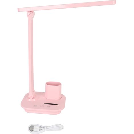 Lampe de bureau LED 3 couleurs, variateur d'intensité, commande tactile, protection des yeux, lampe de lecture LED avec sortie USB