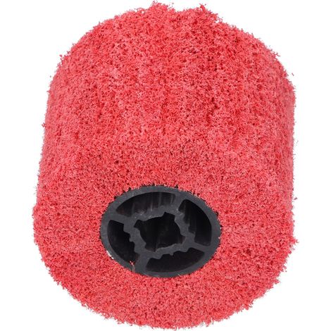 Roue de polissage nylon 120x100mm rouge pour machine à polir, accessoire de lustrage
