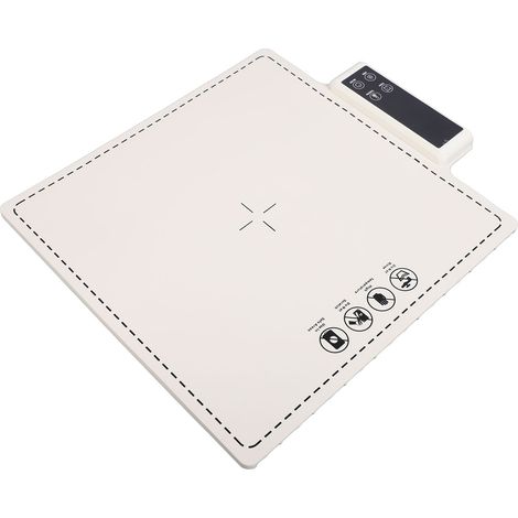 Tapis chauffant alimentaire 38x38cm, silicone souple, 6 températures, 5 minuteries, plateau réchauffant multifonction verrouillable, prise UE 220-240V, cuisine maison (1/5)