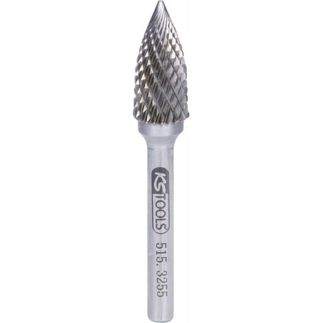 KS Tools HM Spitzbogen-Frässtift Form G, 12mm - 515.3255