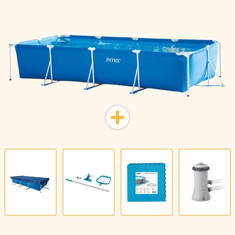 Intex Piscine Tubulaire Rectangulaire - 450x220x84 cm - 5-pièces S121 (1/5)