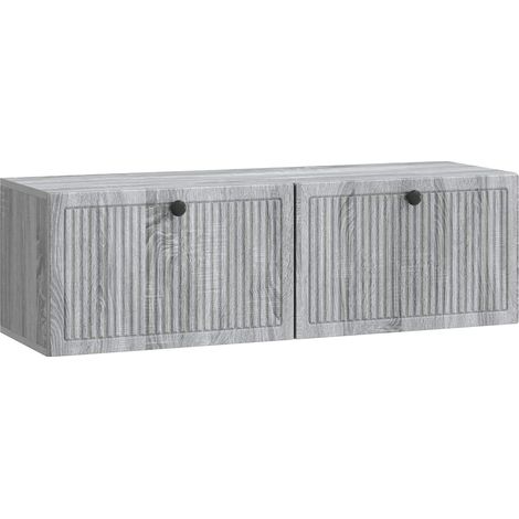 vidaXL Wall-Mounted TV Cabinet Grey Sonoma 98 x 31 x 30 cm (1/5)
