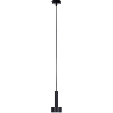 Suspension noire minimaliste îlot cuisine GX53 12W STAMP (1/4)