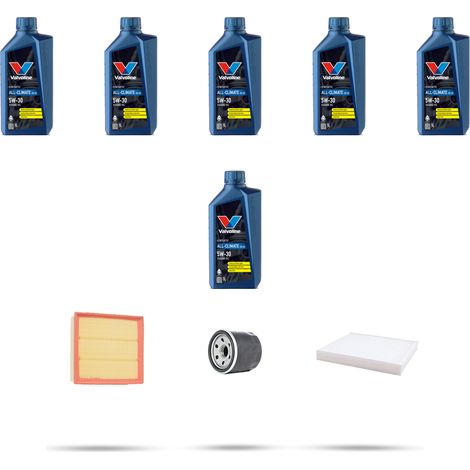 Kit tagliando 3 FILTRI e 6L OLIO compatibile con Kia Carens III 1.6 16V 93kw dal 2009 (1/5)