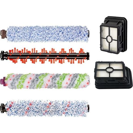 Ulisem Lot de 6 accessoires pour aspirateur Bissell Crosswave 3 en 1, brosse de rechange, filtre de rechange pour aspirateurs Bissell CrossWave 1866/2306/2551/1785 (1/4)
