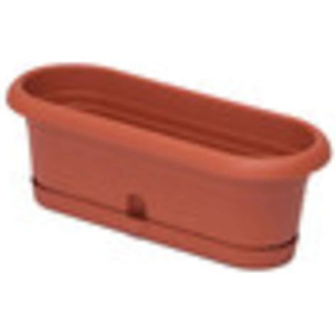 FIORIERA MINIMELISSA C/RIS 30X12X11CM 2L TERRAC