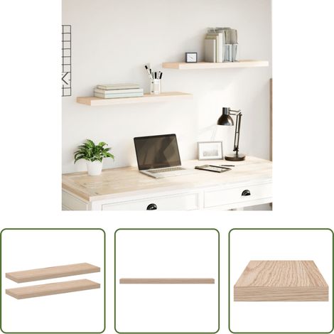 Schweberegal -  Schweberegale 2 Stk. 80x23,5x4 cm Holzwerkstoff (1/5)