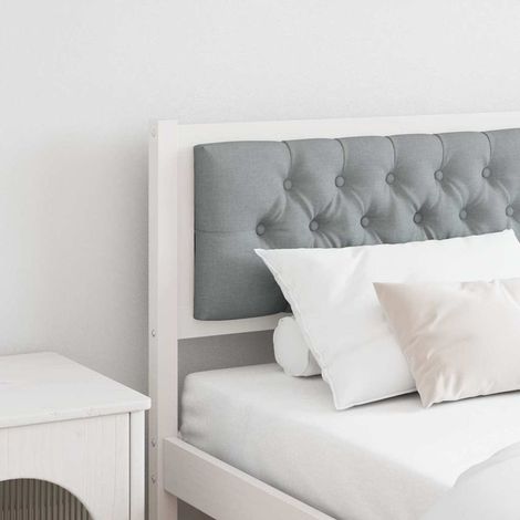 Tête de lit-Panneau de lit Autre Blanc et gris clair 160 cm Bois massif en pin (1/5)