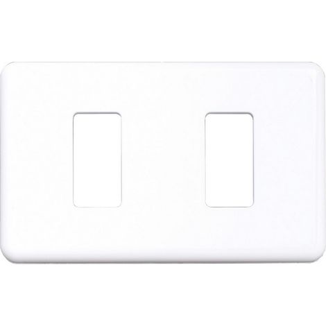 2PZ COPRINTERRUTTORE PLASTICA MINUMET MIS.B BIANCO (1/2)