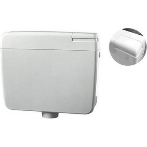 CASSETTA DI SCARICO ZAINO DIANFLEX ZETA 3 CON TASTO STOP Bianca - 9lt