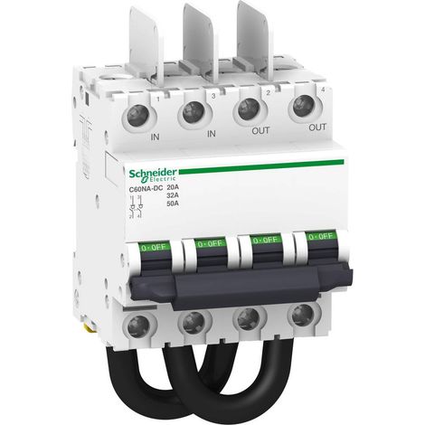 Interruttore sezionatore ACTI 9 2P 20A 1000V DC per pannelli fotovoltaici