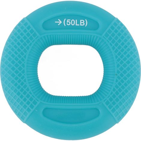 Anneau de renforcement de poignée en Silicone, presse-entraînement de force pour les doigts, l'avant-bras, l'exercice musculaire, bleu, 40 à 50lb (1/5)
